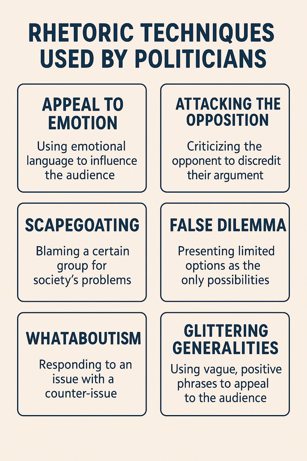 Rhetoric Techniques Used by Politicians: How Persuasion Powers Politics
