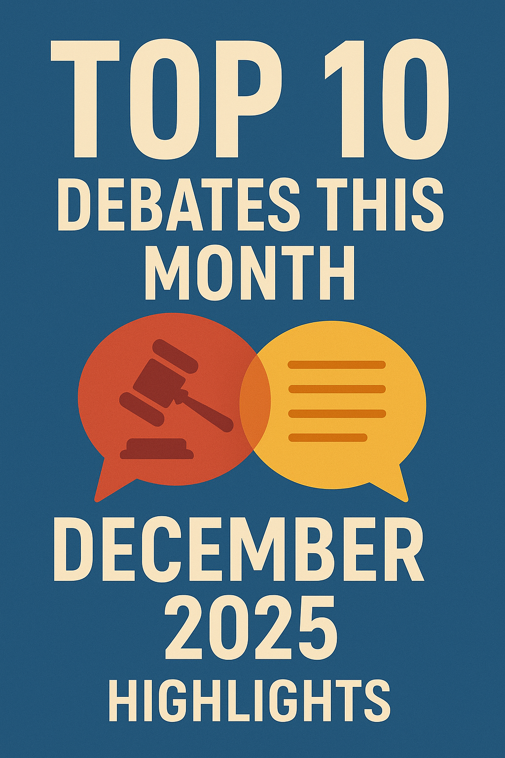 Top 10 Debates This Month: December 2025 Highlights